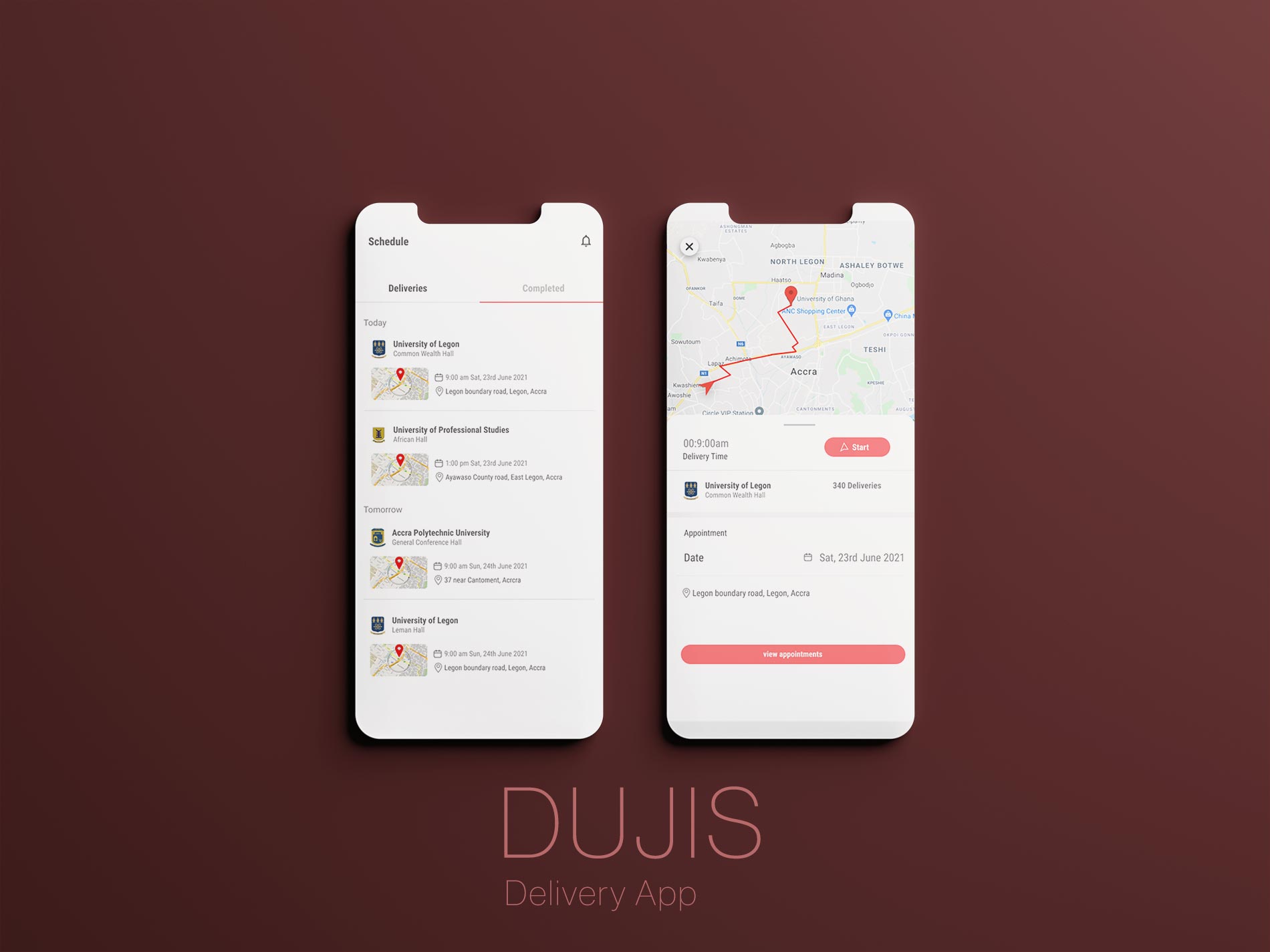 DUJIS Delivery Mobile App