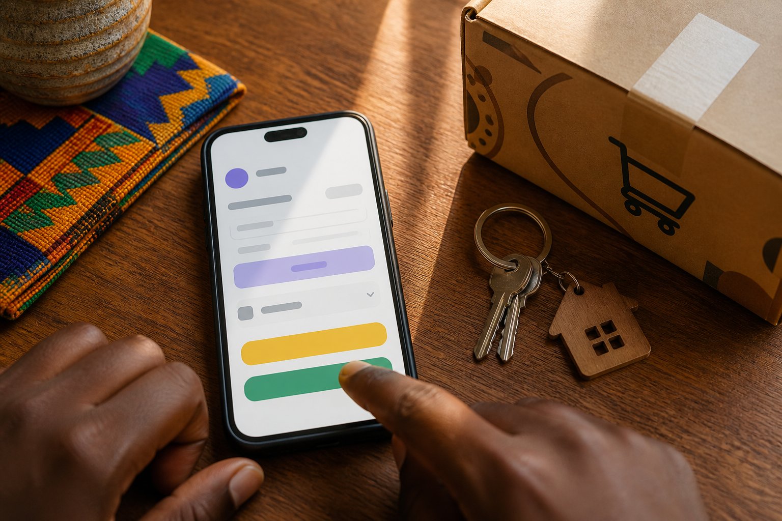Mobile money checkout on an e-commerce website in Ghana