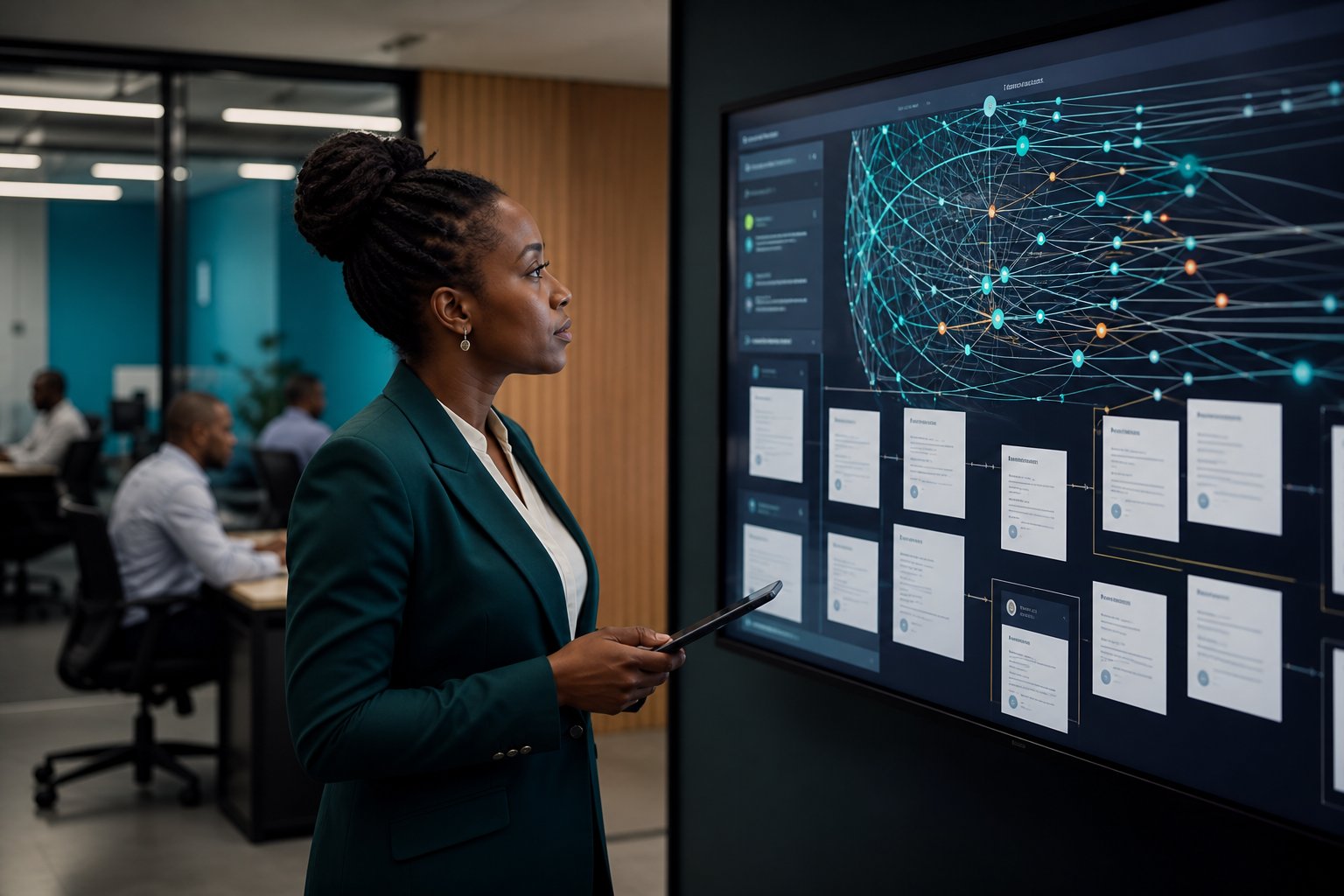 Practical AI for Ghana businesses in an operations room